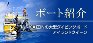 ボート紹介-KAIZINの大型ダイビングボードアイランドクイーン